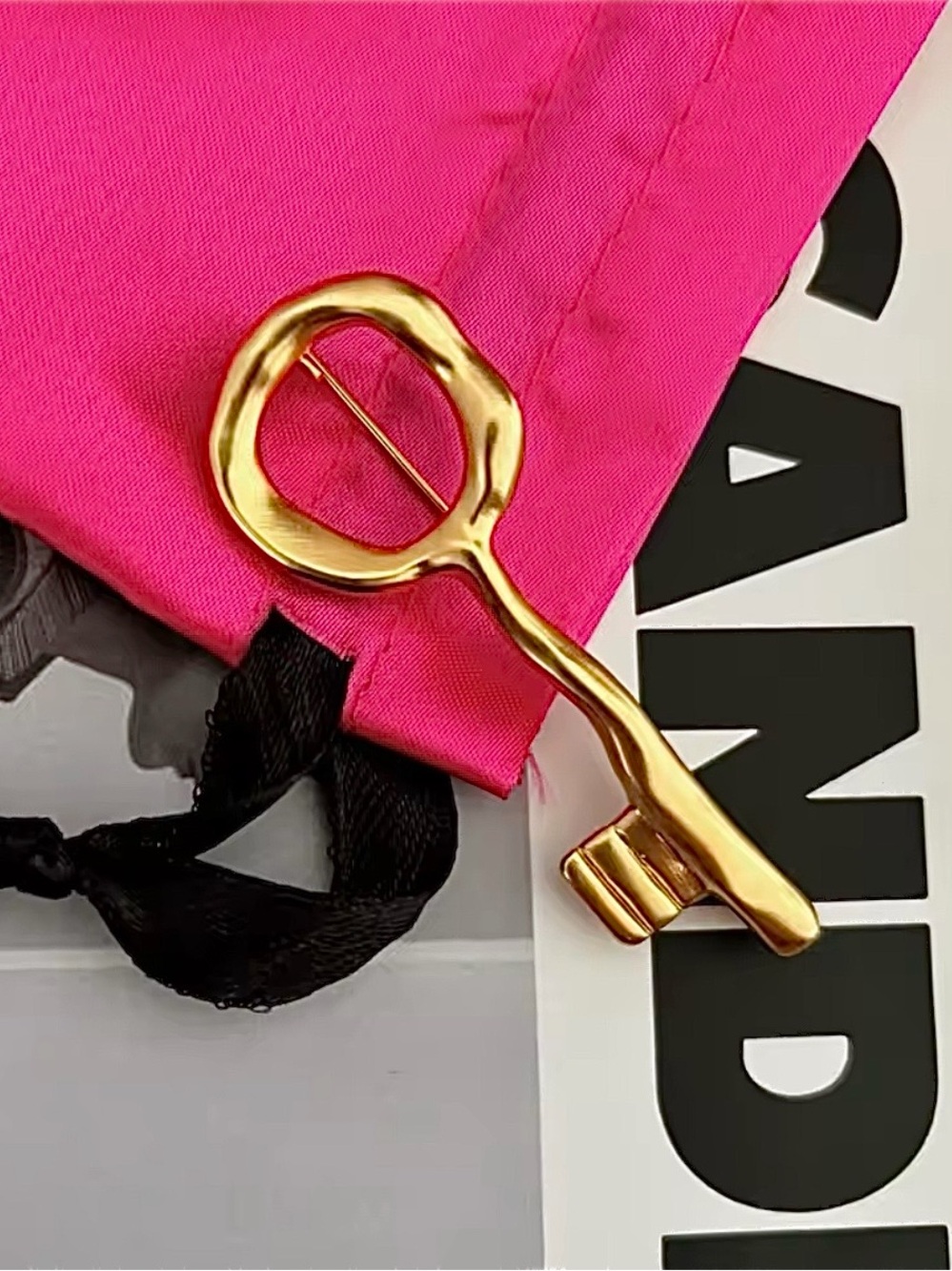 Surrealist Skeleton Key Pin